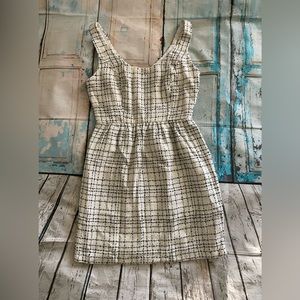 Black and white tank mini dress